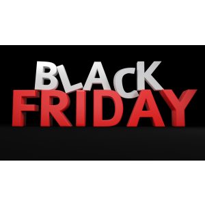 Black Friday banner - gode priser med rabat og tilbud